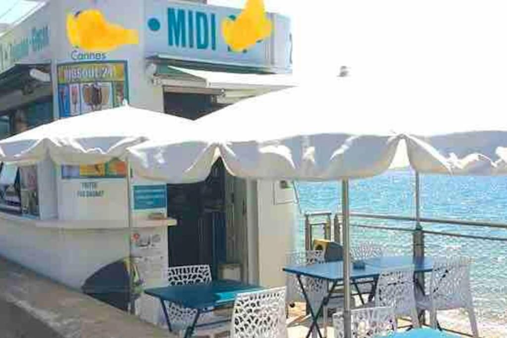Bord De Mer, Terrasse, Tout A Pieds Cannes Eksteriør bilde